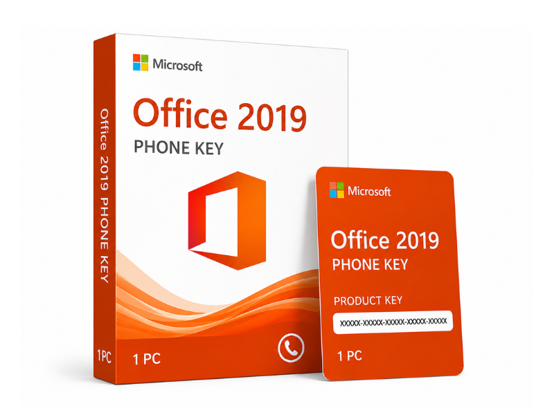 Microsoft Office 2019 PHONE KEY - 1 PC Image