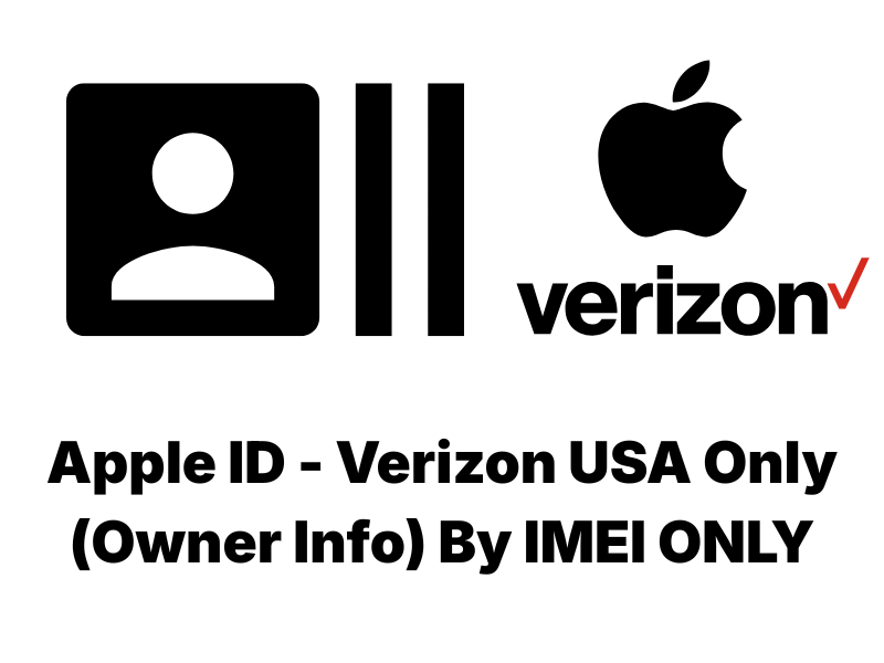 Apple ID - Verizon USA Only (Owner Info) By IMEI ONLY Image