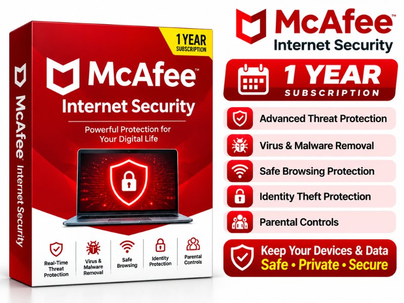 McAfee Internet Security – 1 Year