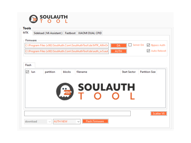 Soul Auth Tool Credits – Existing User Recharge (Xiaomi Qualcomm / MTK Flash / FRP / CPID) Image