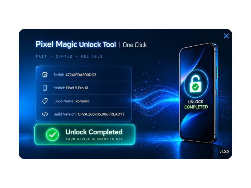 Google Pixel Carrier Unlock 100% | Windows Tool | Magic One Click | Pixel 6, 7, 8, 9 &amp; 10 Series Supported