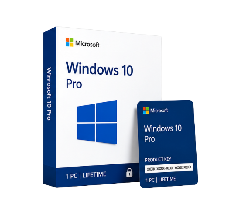 Microsoft Windows 10 Professional Genuine License Key – License 1 PC Lifetime Image