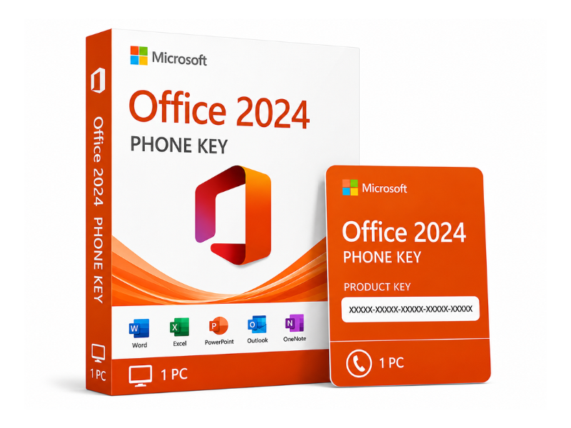 Microsoft Office 2024 PHONE KEY - 1 PC Image
