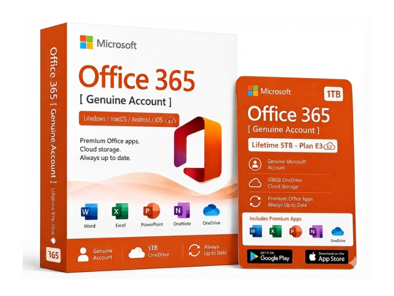 Microsoft Office 365 [ Genuine Account ] Lifetime 5TB - Plan E3 Image