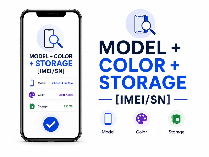 Model + Color + Storage [IMEI/SN] - S2