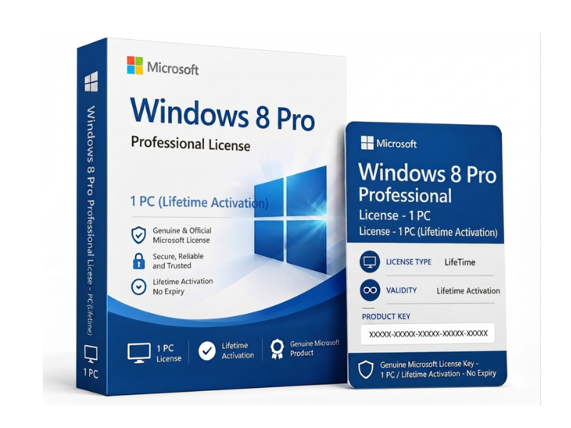 Microsoft Windows 8 Professional - 1 PC (Lifetime) Image